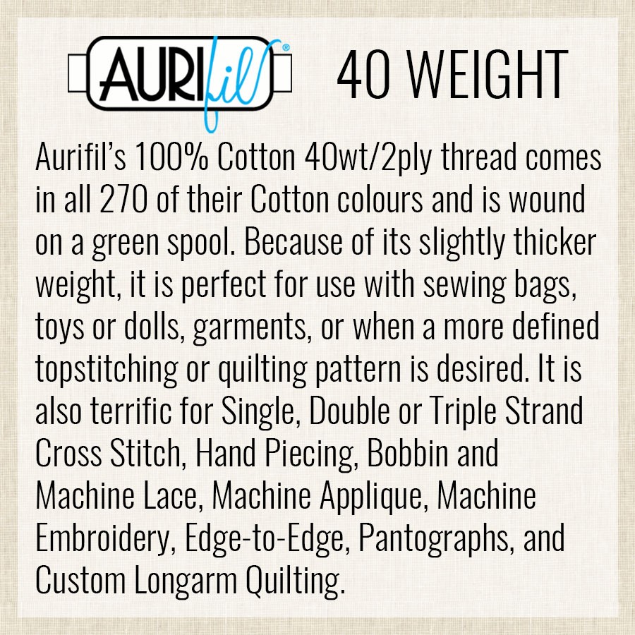 Spring Green – Variegated 3320 | 40wt Small Spool 150M / 164Y | Aurifil