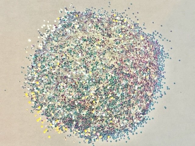 “Unicorn” Iridescent Glitter Medium Cut