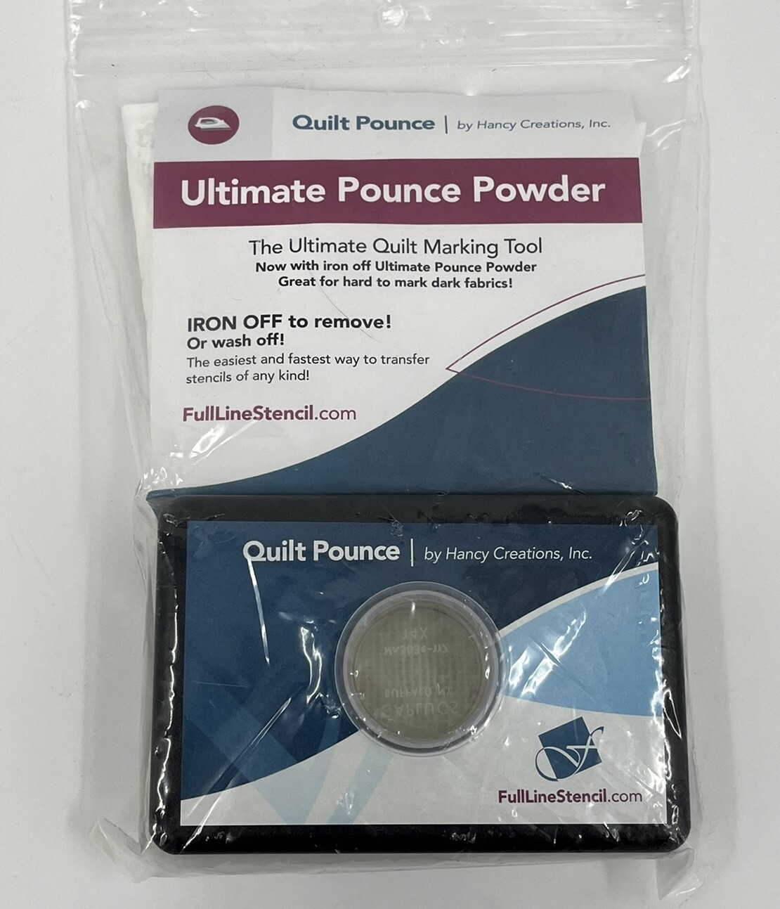 Ultimate Quilt Pounce Pad With White Powder 2 Oz. Bag Quilt Marking Tool