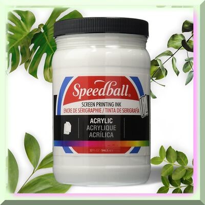 32oz White Acrylic Ink for Screen Printing
