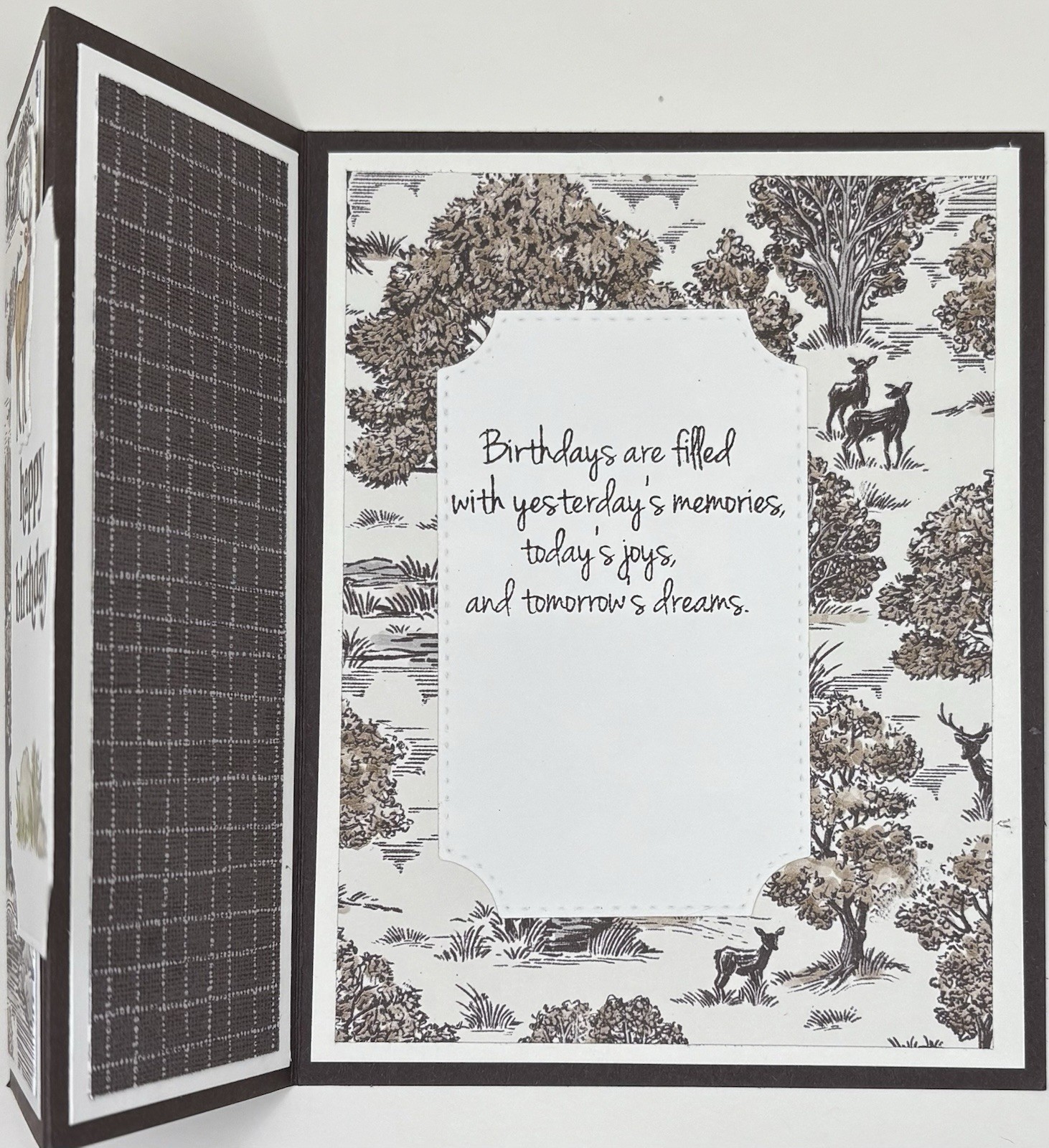 Masculine Birthday Card — Fun Fold