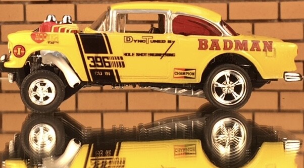 55 Chevy Gasser Badman Water Slide Decals 1:64, 1:43, 1:32, 1:24 or 1:18 scale