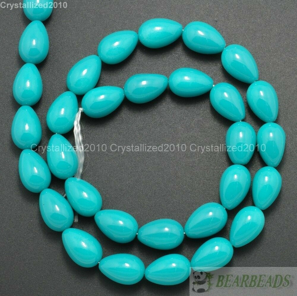 Top Quality Czech Glass Pearl Pear Teardrop Spacer Loose Beads 5mm x 7mm 15.5″