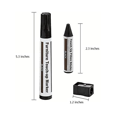 DAIXISM Furniture Repair Kit Wood Markers Wax Sticks, for Stains, Scratches, …