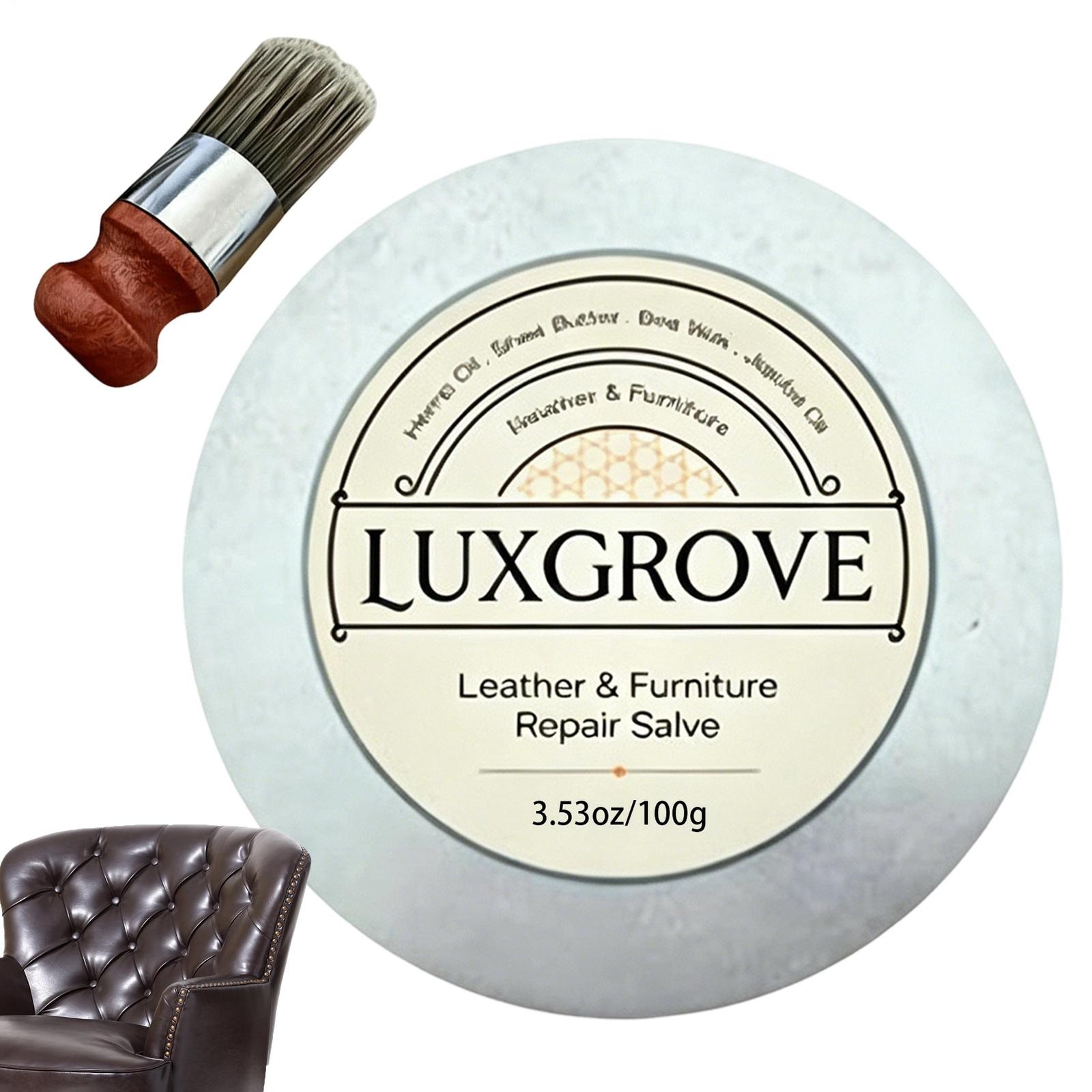 LUXGROVE Polishing, Moisturizing and Protective Ointment Gel for Leather and Fur