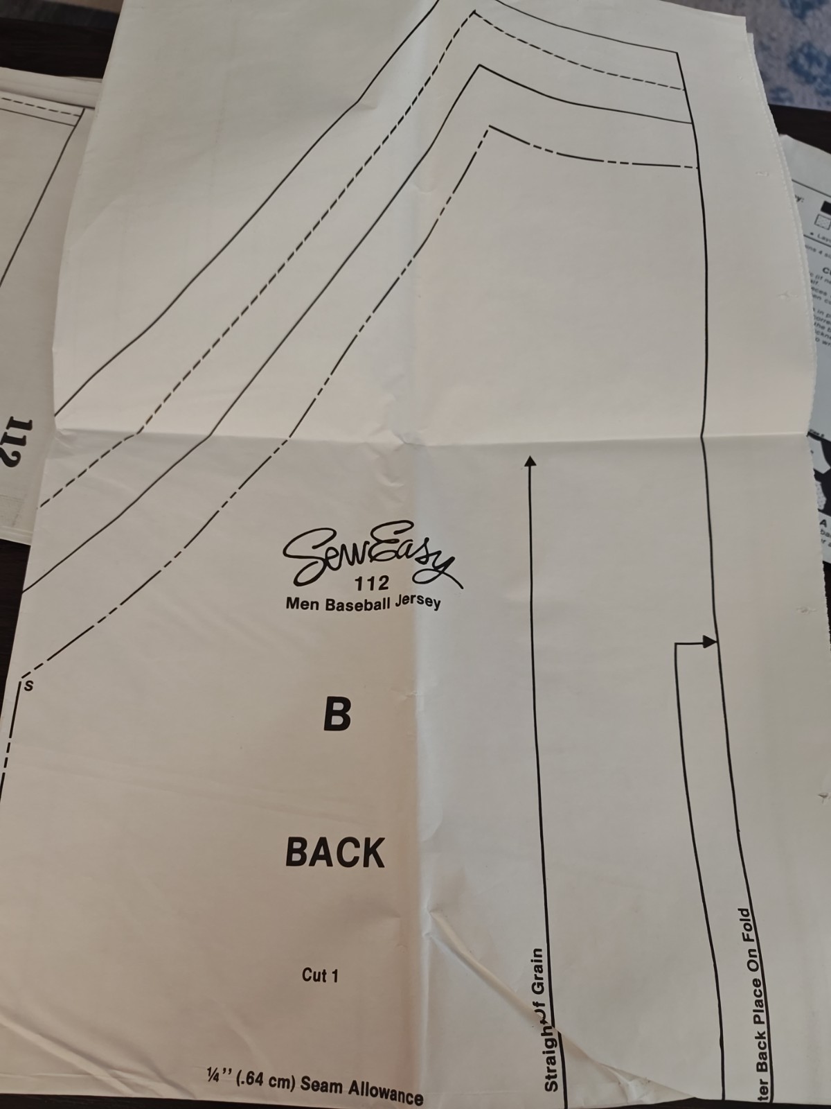 Sew Easy Pattern #112, Unisex Adult Baseball Shirt, Sz S-XL, By Jo Lyn, VTG 80s