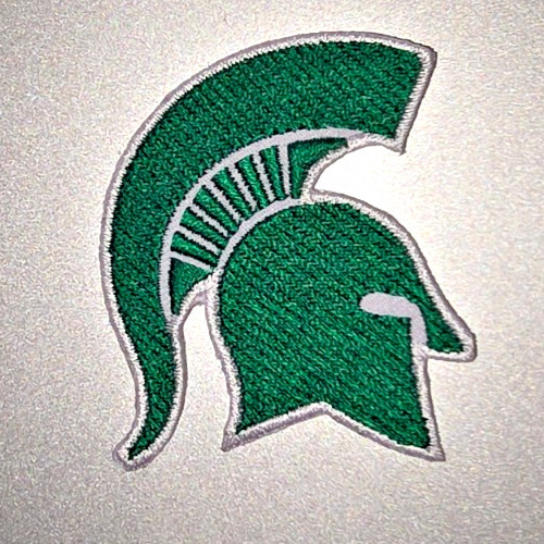 MICHIGAN STATE SPARTANS Embroidered Iron/Sew On Patch 1.75″X2.5″SHIPPED FROM USA
