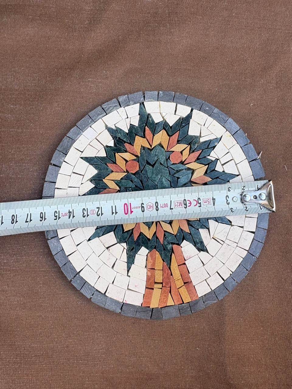Handmade Madaba Jordan Natural Stone Mosaic Wall Art Home Decor Gift