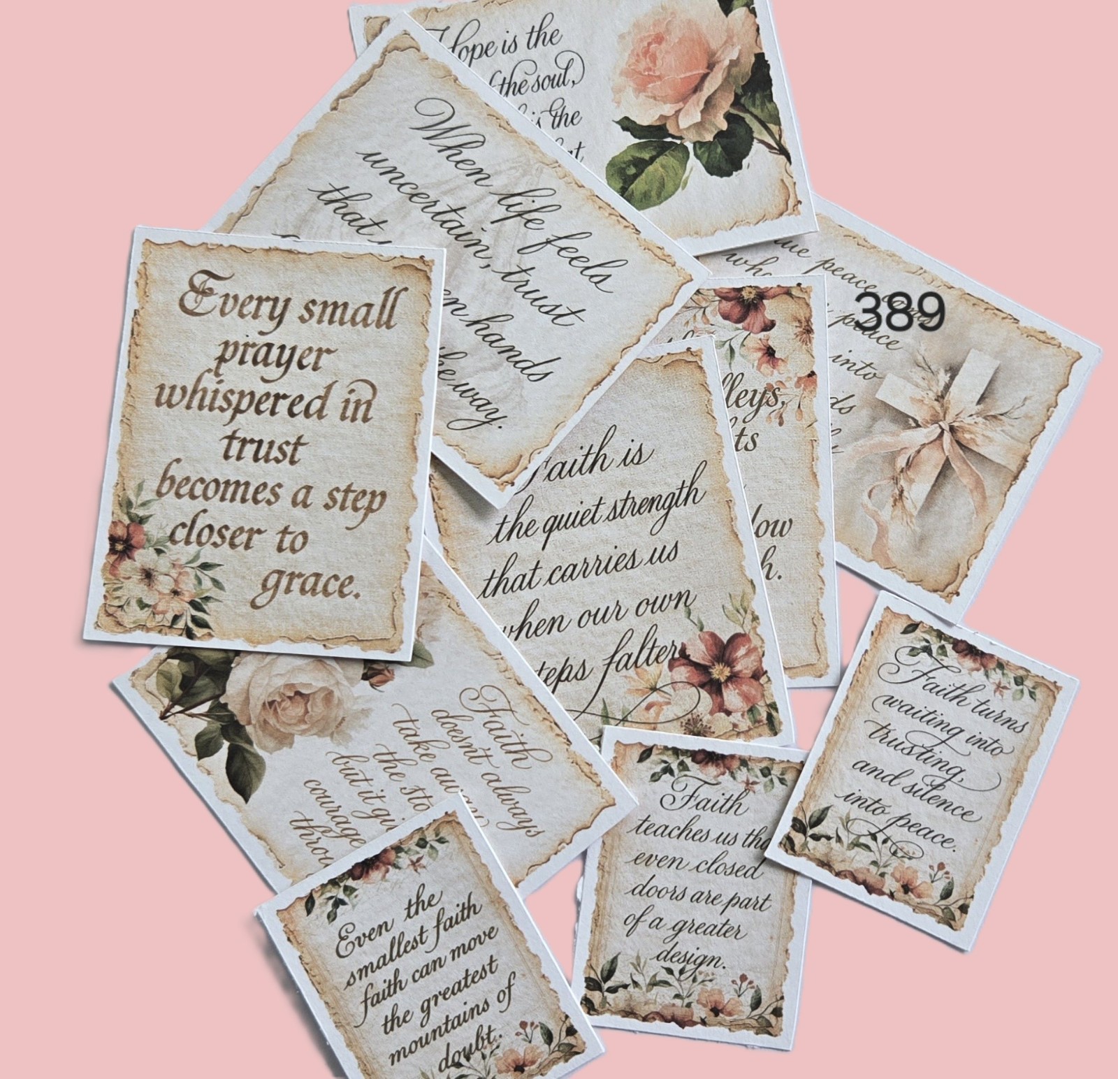 Journal Cards Inspiration Encouragement Scrapbooks Ephemera #389