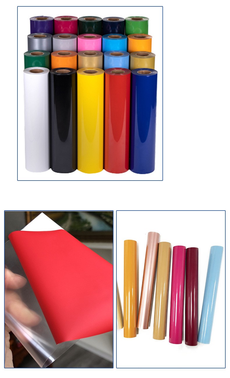 HTVRONT HTV Heat Transfer Vinyl Roll Iron-on Vinyl Press 12″x5-20FT for Cut