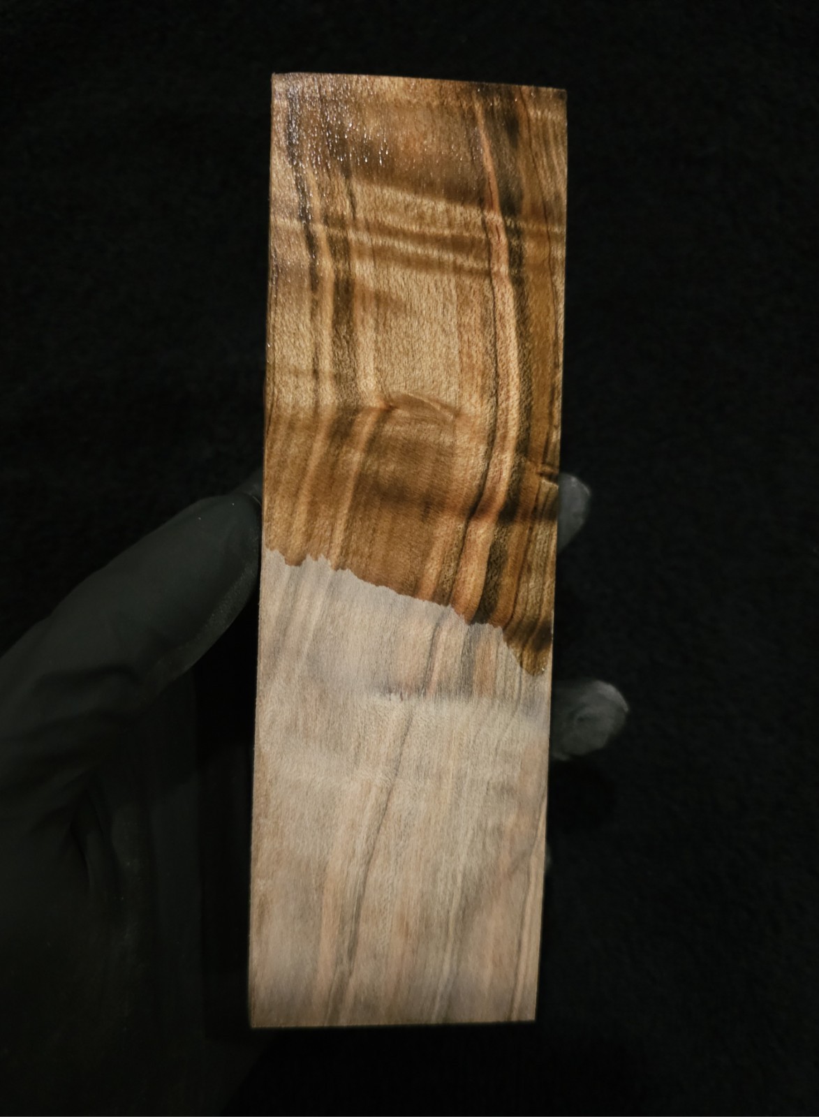 Stabilized Curly Ambrosia Maple Block – Knife Scales/Pen Blanks