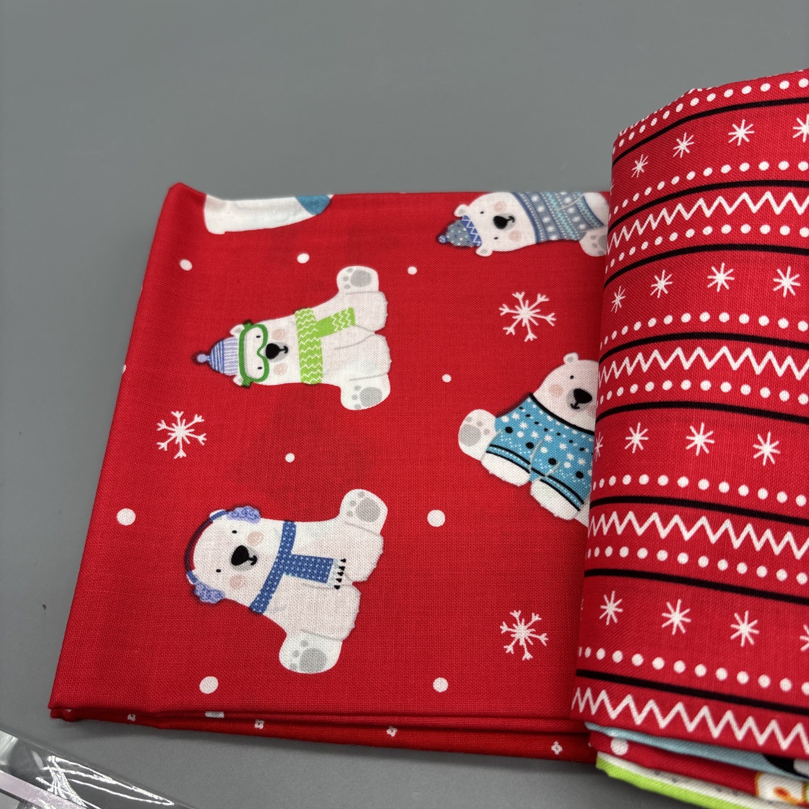 Villa Rosa Designs Odyssey Quilt Kit 37” X 45” Polar Bears Penguins Christmas