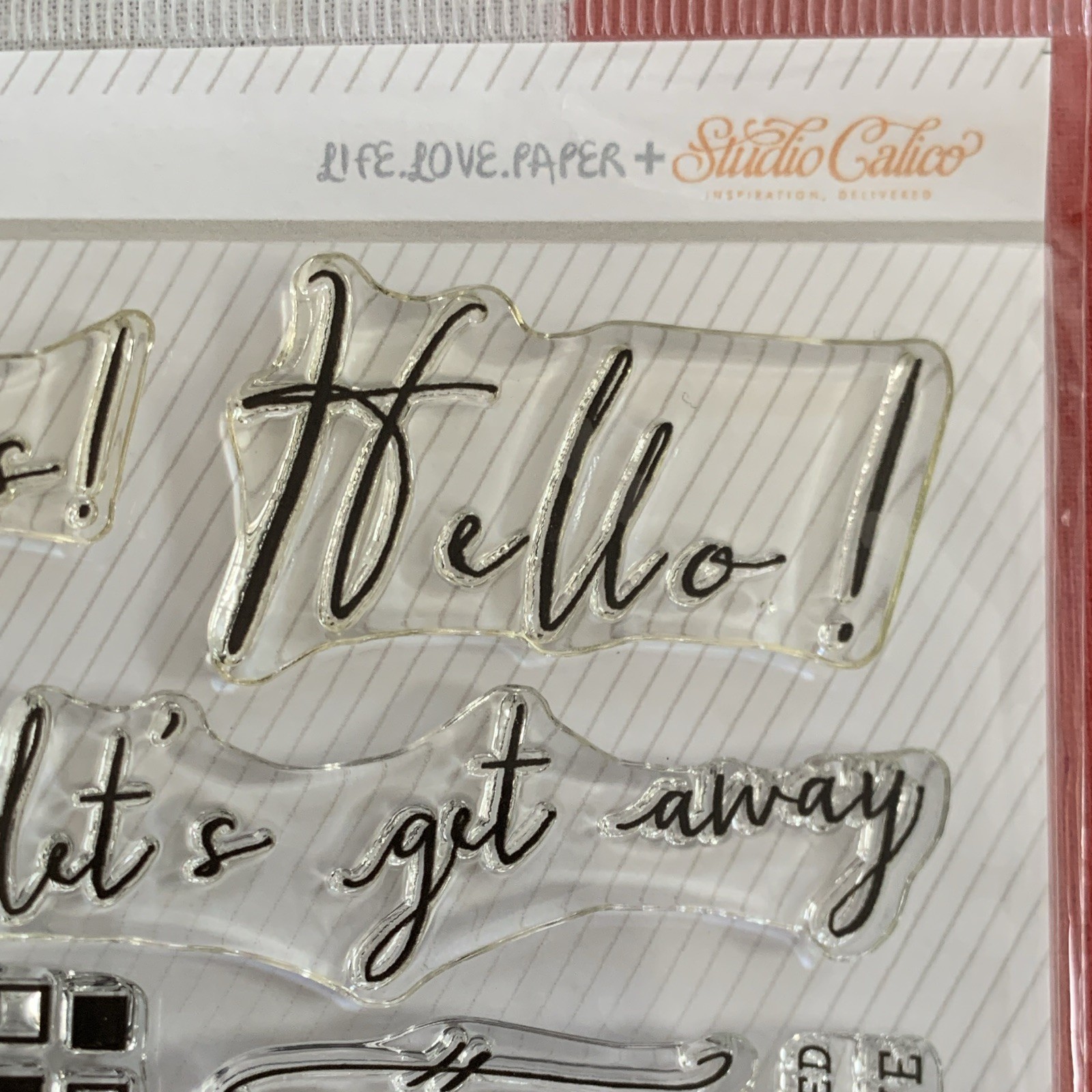 Life.Love.Paper + Studio Calico Words & Phrases Clear Photopolymer Stamp Set