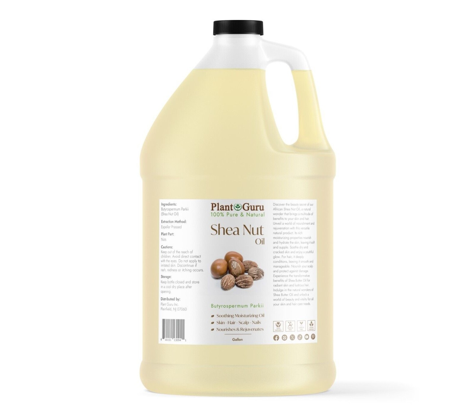 Raw African Shea Butter Oil 100% Pure Unrefined Natural 2 oz. to Gallon