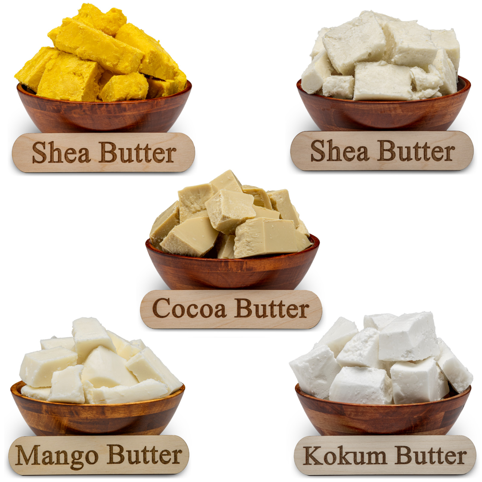 Raw African Shea, Cocoa, Kokum, Mango Butter 100% Pure Organic Unrefined Bulk