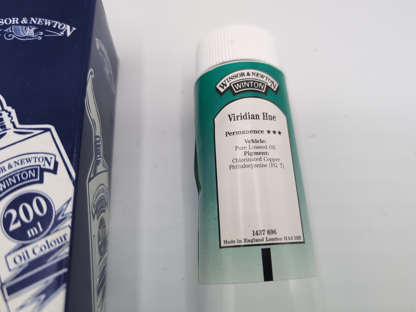 Winsor & Newton Winton Oil Colour 6.75 oz. 200ml 43 Viridian Hue