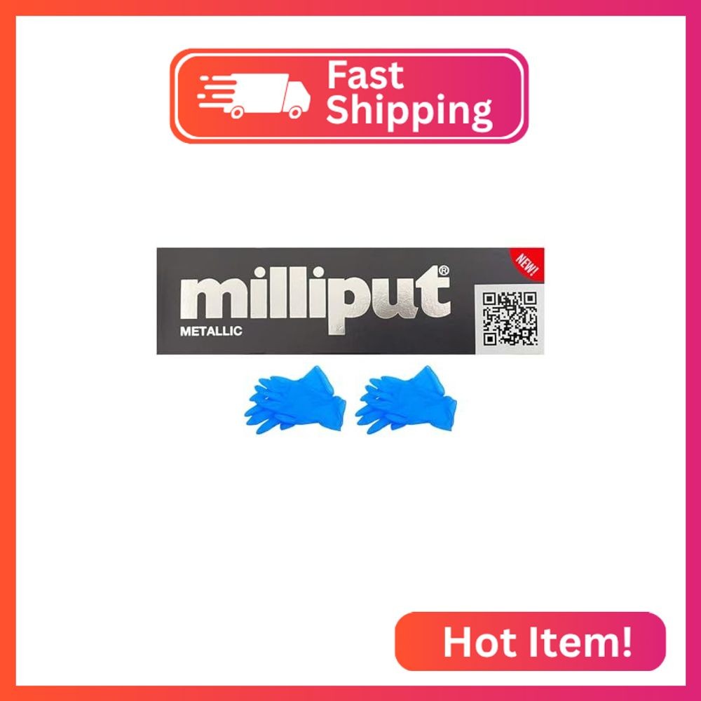 Milliput Epoxy Putty, Metallic – 2 Part Epoxy Putty Sculpting Clay for Modeling,