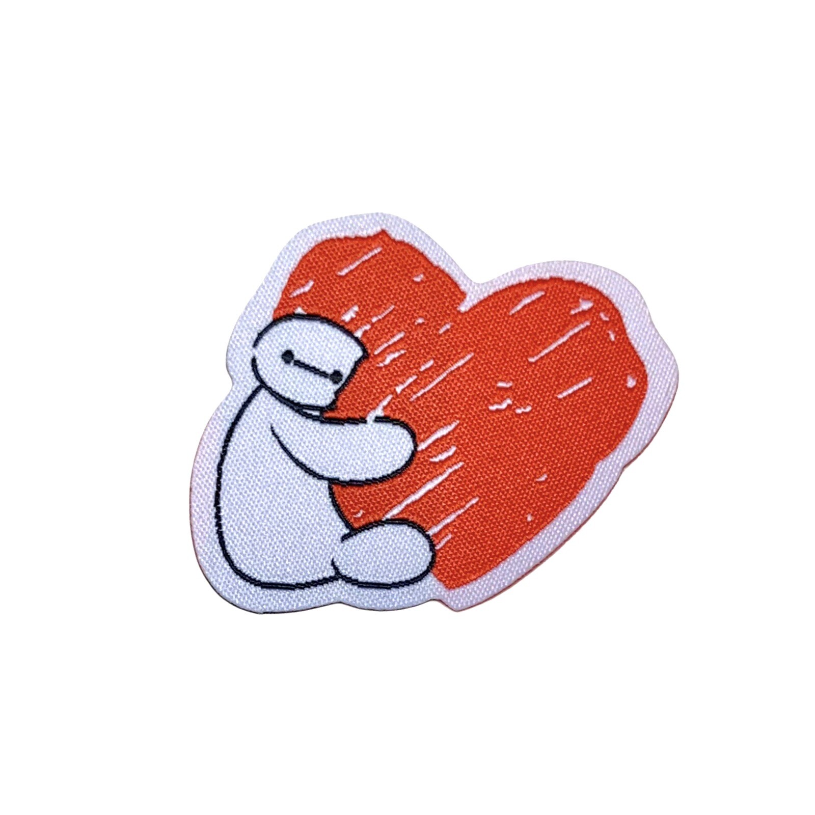Baymax Iron On Patch 2” Big Hero 6 Kawaii Heart Love Craft Cute US SELLER