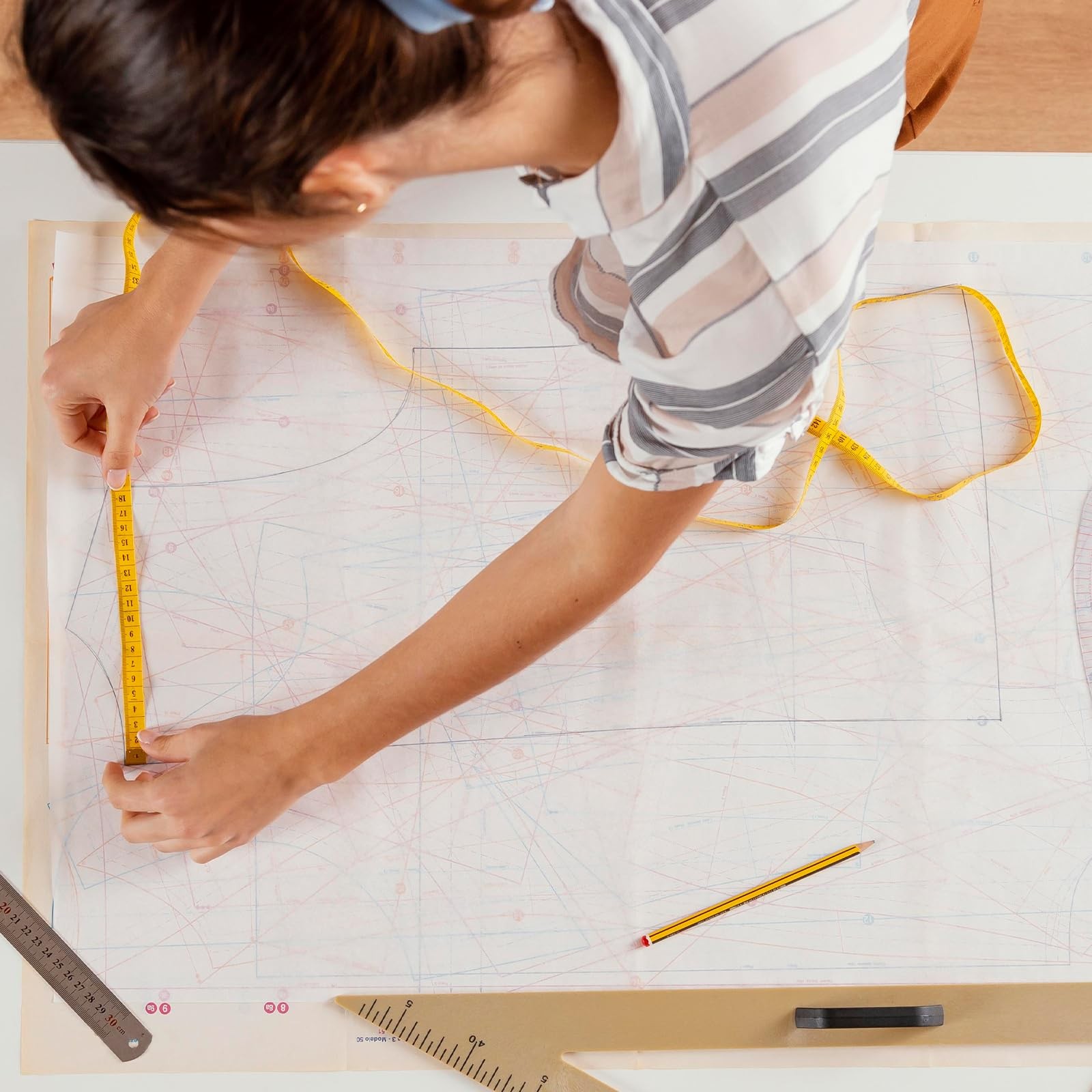 Tracing Paper Roll 36 Inches x 30 Yards, Large Trace 36 Inches, translucent