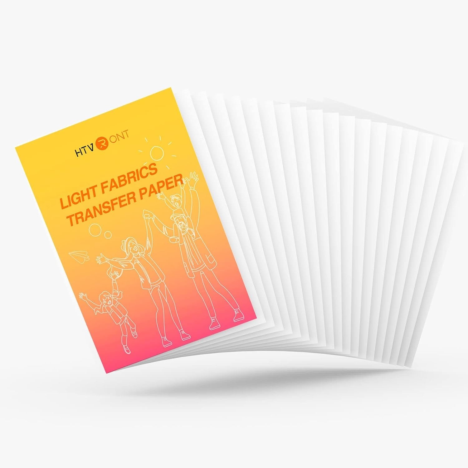 Printable Heat Transfer Vinyl – 20 Pack Heat Transfer Paper for T Shirts 8.5″…