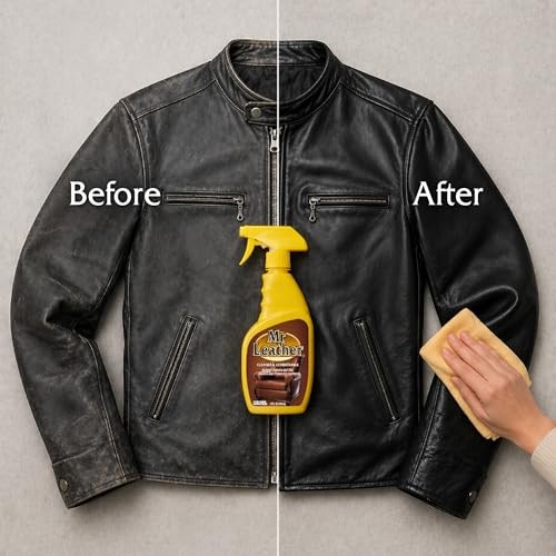 Cleaner & Conditioner Spray, Safe for All Leather & 16 Fl Oz (Pack of 1)