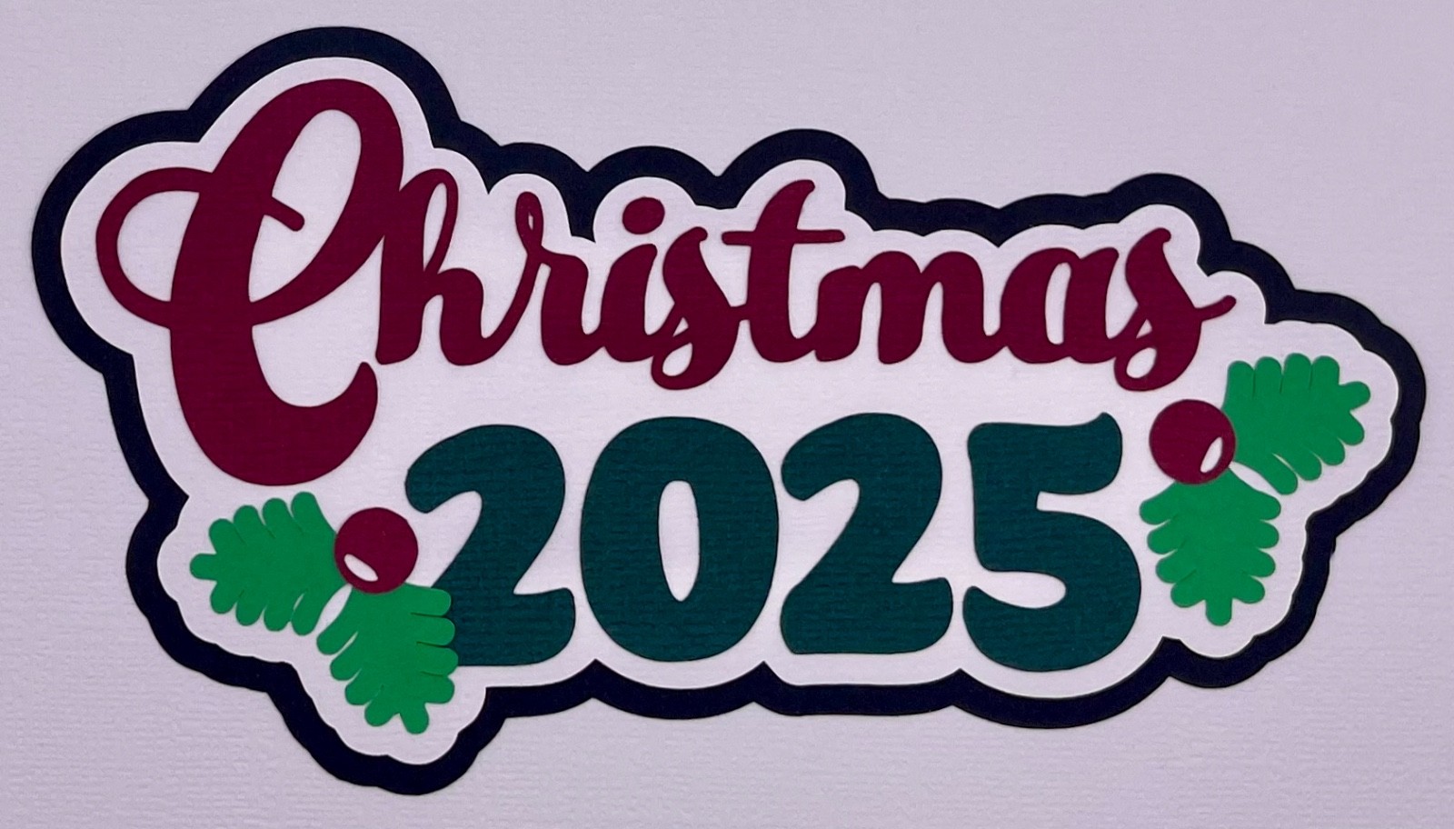 Christmas – Christmas 2025 – Handmade Scrapbook Embellishment Die Cuts