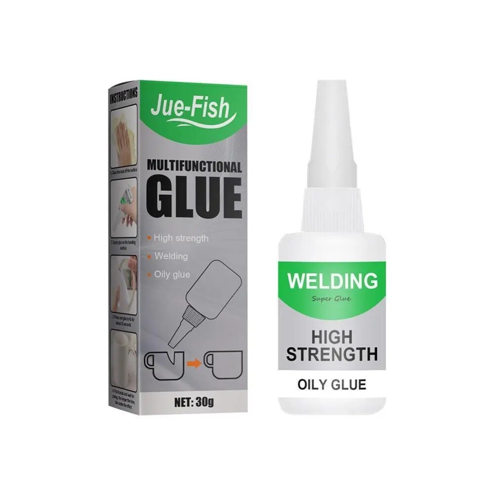 2 Pack Multifunctional Welding High-Strength Oily Glue Universal Super Glue 50g