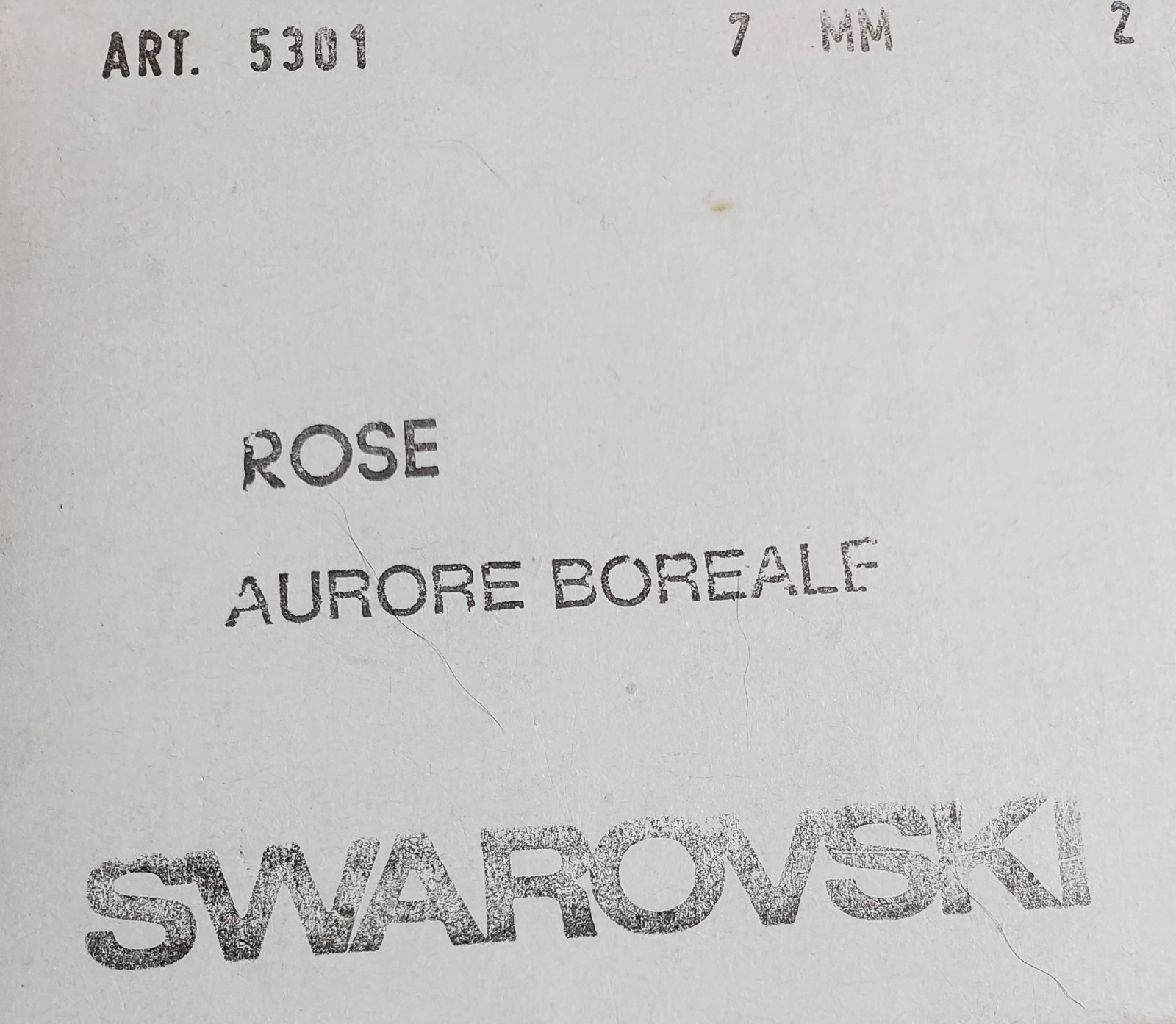 Vintage Swarovski 5301 7mm bicone beads Rose AB (24pcs)