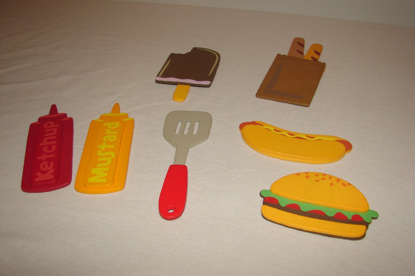 Summer Picnic Camping Embellishments Card Scrapbook Decoration Wood