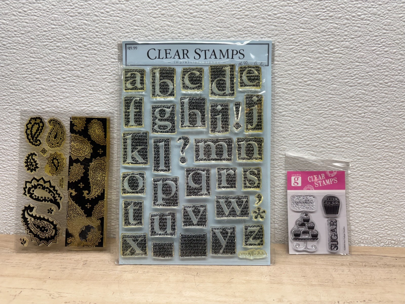 Set Of 3 Clear Stamps Mixed Brands
