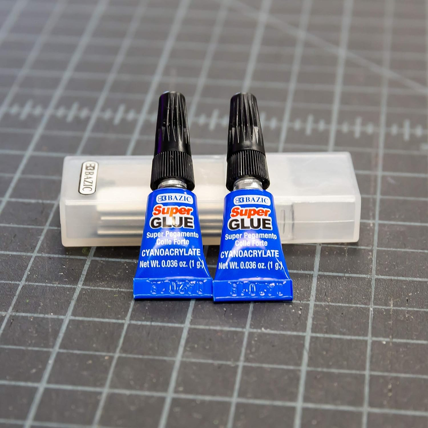 2 Pack Single Use Super Glue 1g Mini Small Tube Clear Adhesive Liquid Bonding