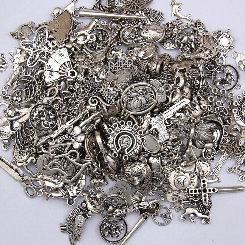Multi Styles DIY Jewelry Craft Findings Antique Tibetan Silver Charms Pendants c