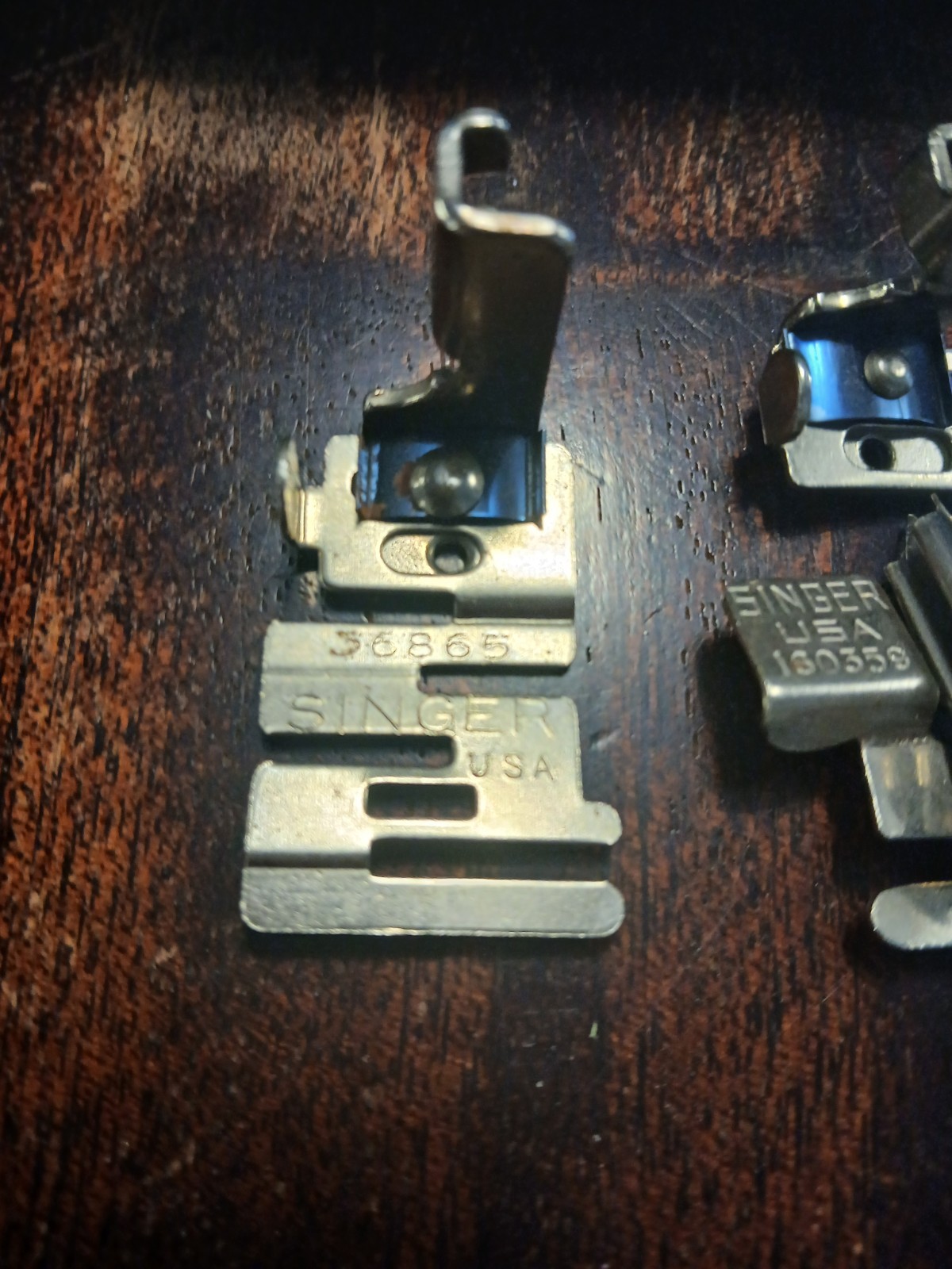 Vintage Singer Buttonholer & Automatic Zigzagger Attachment Lot for Singer