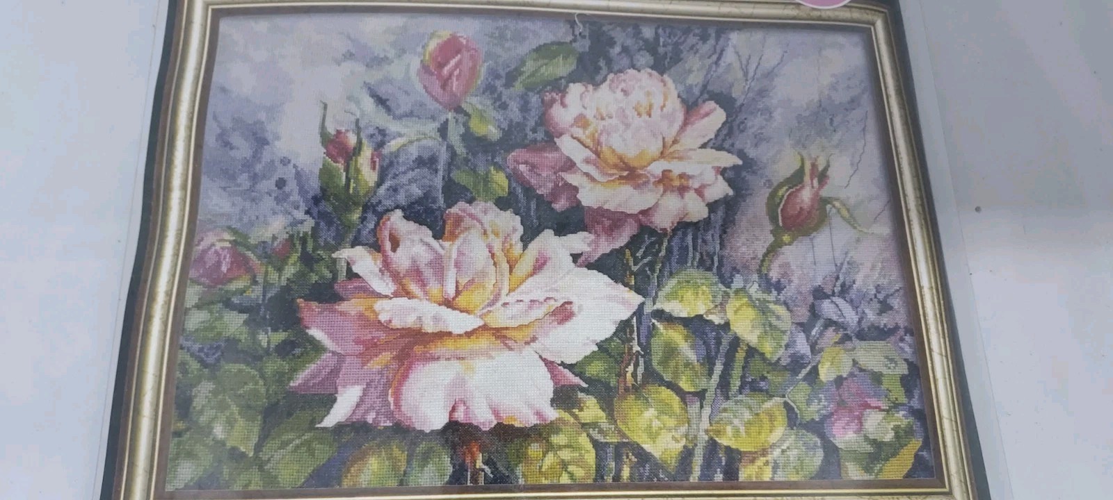 BUCILLA Heirloom Collection DANA’S ROSES 45962 Counted Cross Stitch Kit 16”x 20”