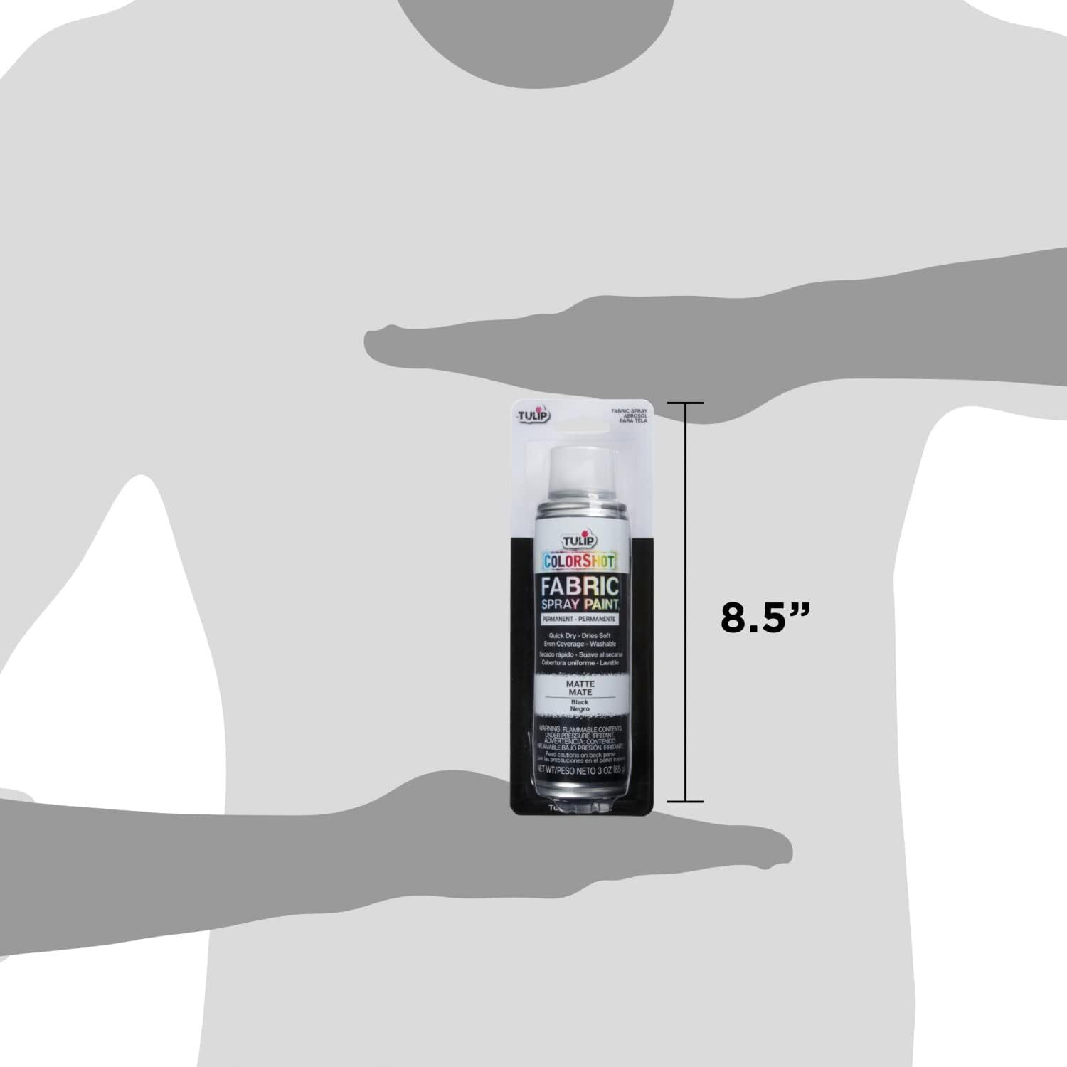 Tulip Colorshot Instant Fabric Spray Color 3Oz. Black