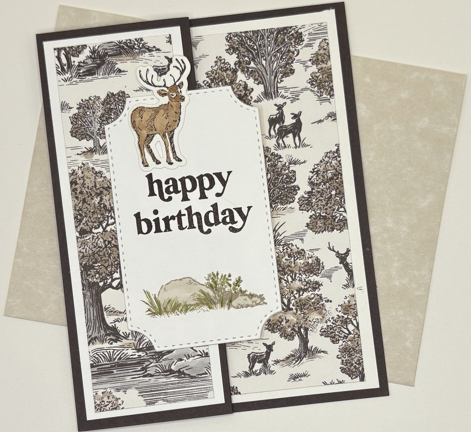 Masculine Birthday Card — Fun Fold