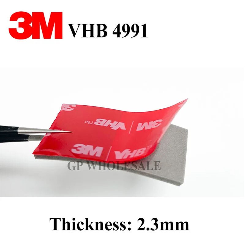 3M VHB 4991 Gray Double-sided Acrylic Foam Tape length 3 Meter * Thickness 2.3mm