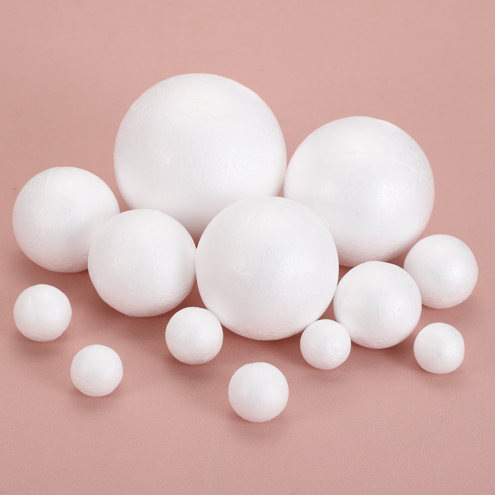 57 Pcs White Foam Balls 0.5 Inch Polystyrene Foam Ball for Crafts