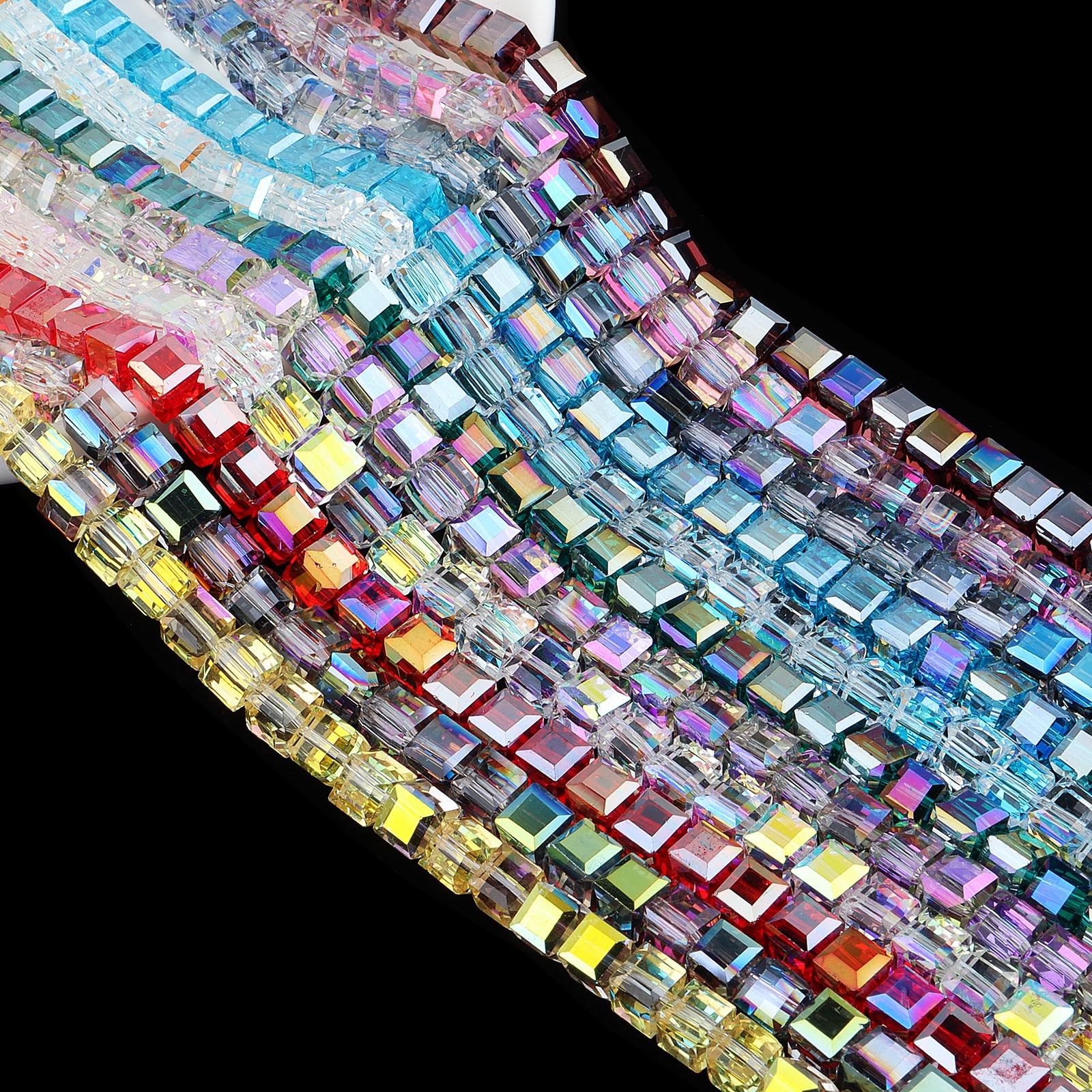 DIQIO 8mm Crystal Beads Clear
