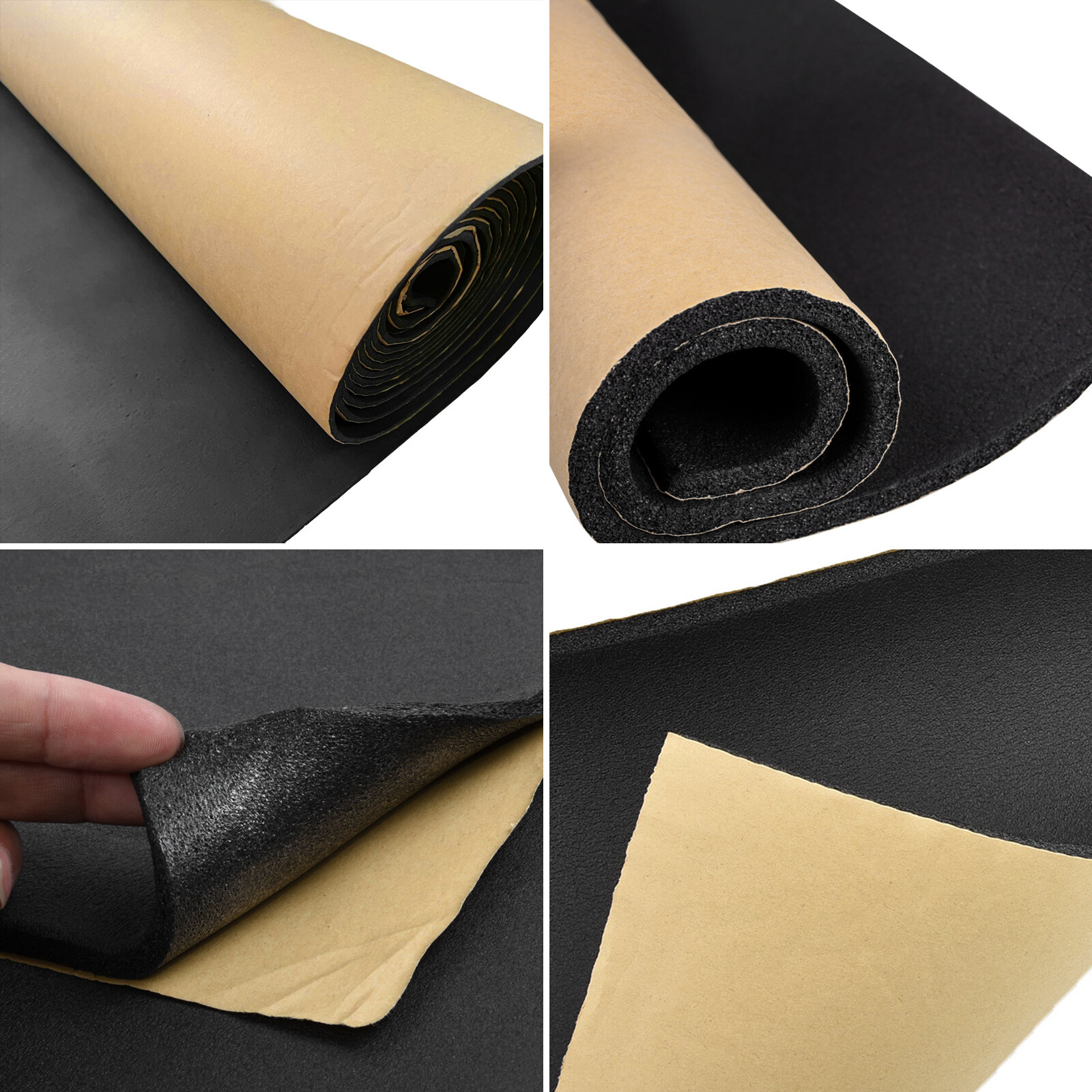 12″ x 59″ Black High Density Upholstery Foam Couch Mat Replacement Padding 4/5″