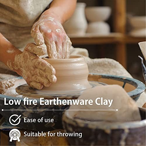 Low Fire Pottery Clay White 10 lbs Cone 06 04 Hand Building Wheel Throwing