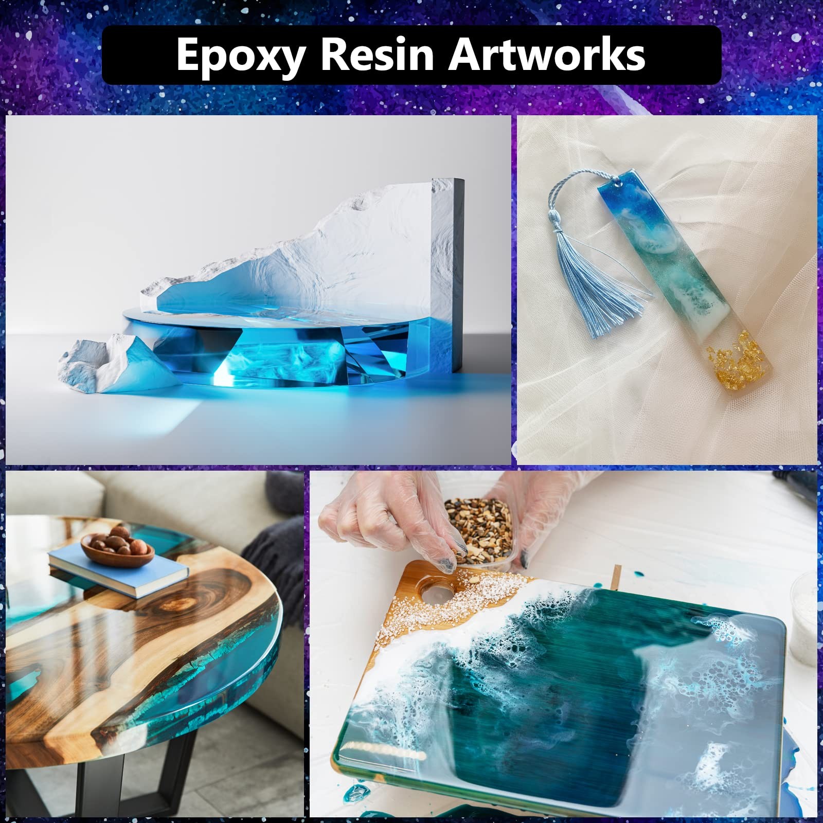 KISREL Epoxy Resin 3Gallon – Crystal Clear Kit – 3 Gallon, clear