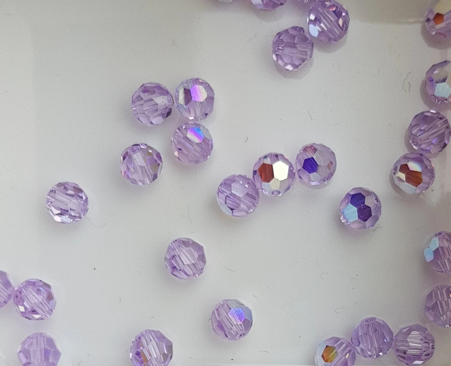 144x Swarovski 5000 Crystal AB 6mm Bicone Beads – Genuine Xilion Cut Bulk Pack