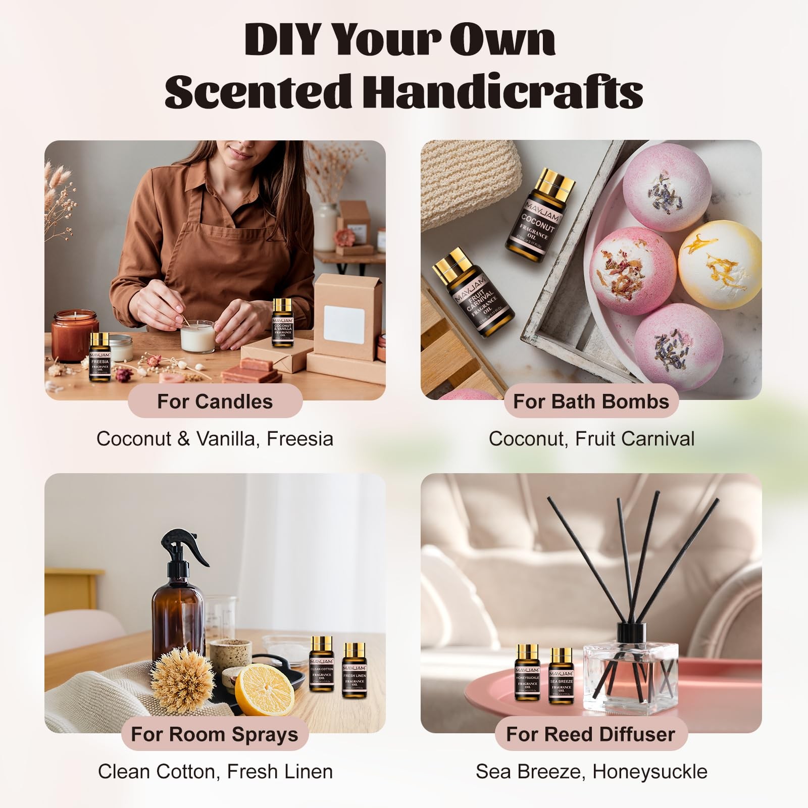 MAYJAM Fragrance Oil Gift Set, Top 20 Essential Oils 3.38 Fl Oz (Pack of 1)