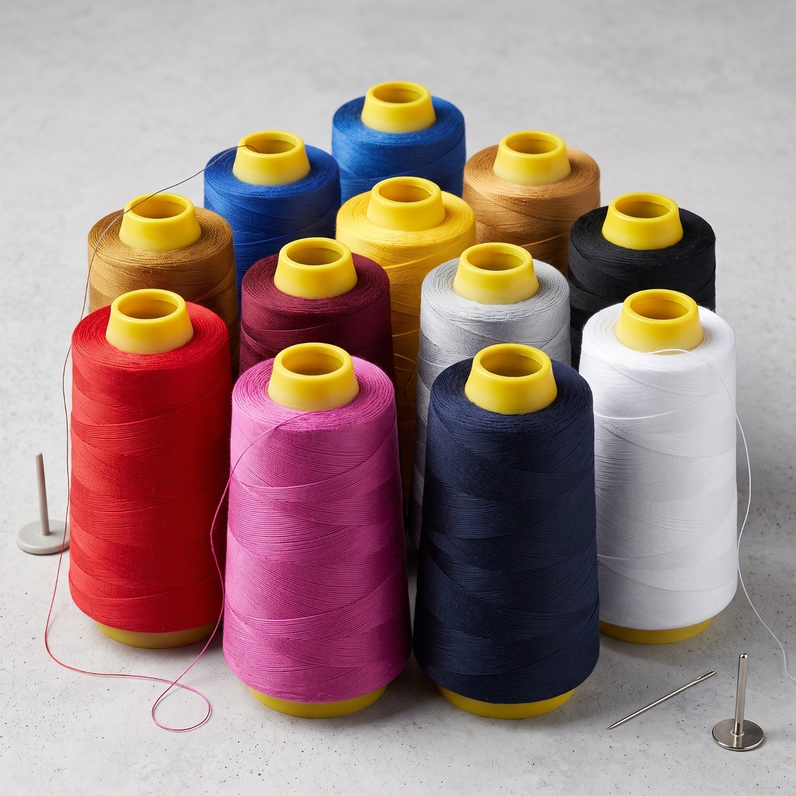 3000 Yards Sewing Thread Spool 100% Polyester All Purpose Machine Hand 46 Colors
