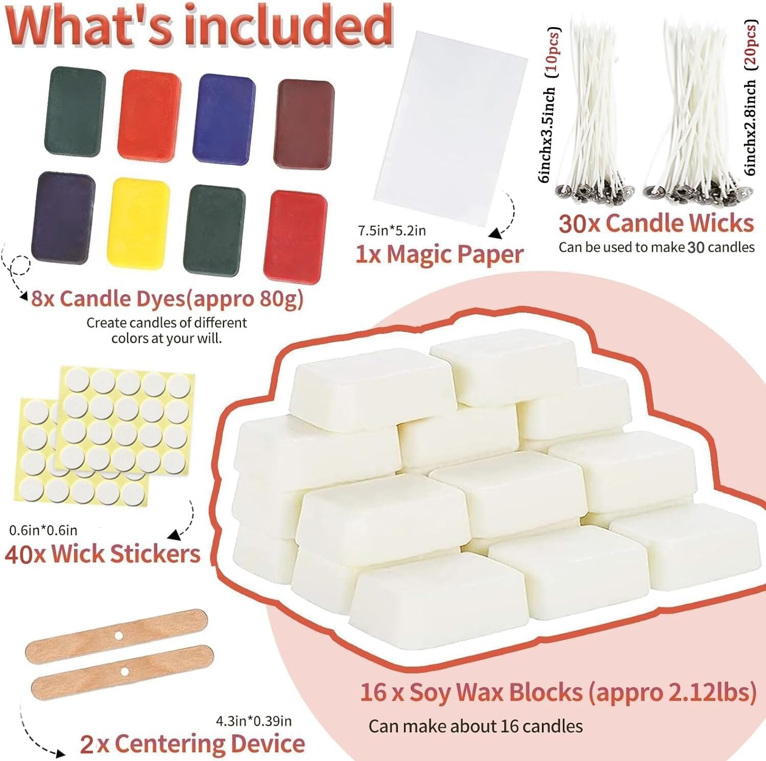 Candle Making Kit for Adults Candle Making Supplies Soy Wax Candle Making K