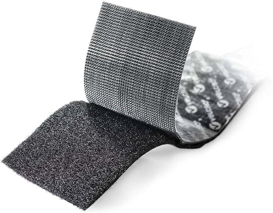 VELCRO® 2″ Wide Self Adhesive Hook and Loop Strip Black Heavy Duty Brand