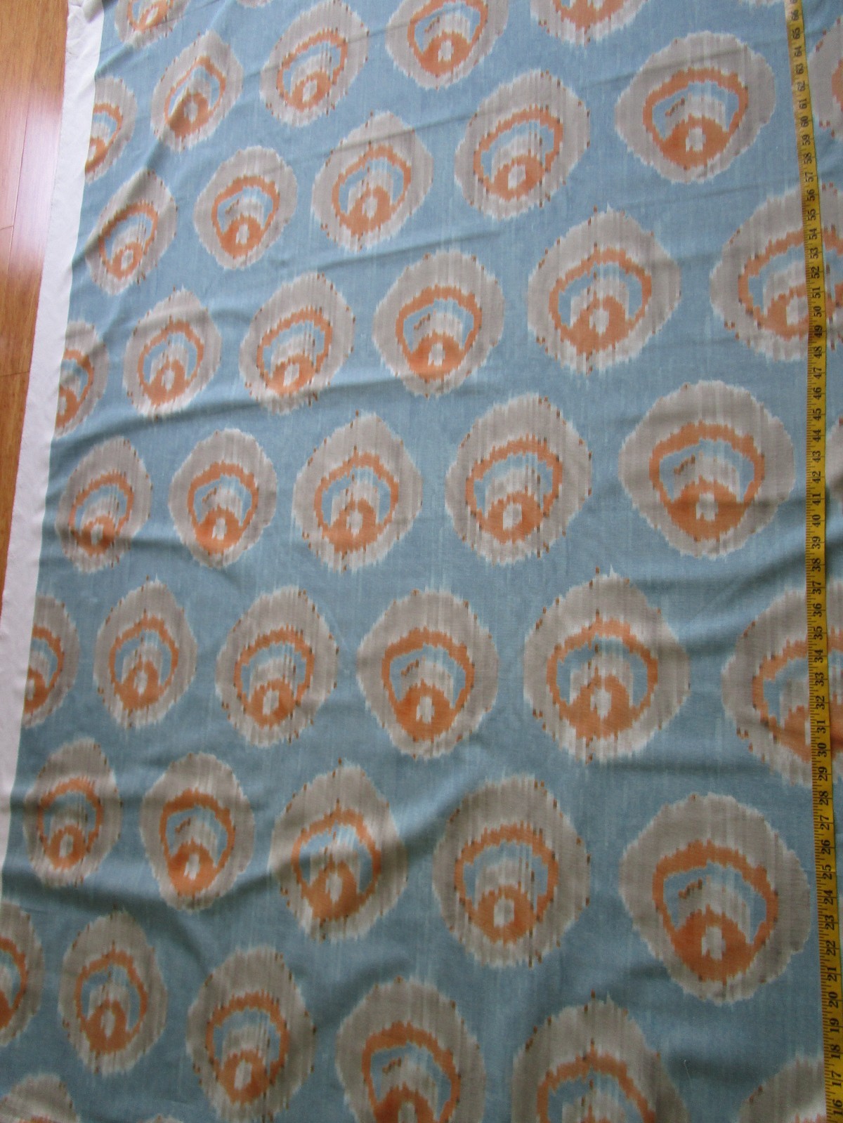 MONACO PRINT cott. Fabric Lee Jofa Suzanne Kasler 2.38yd+ Aqua Melon