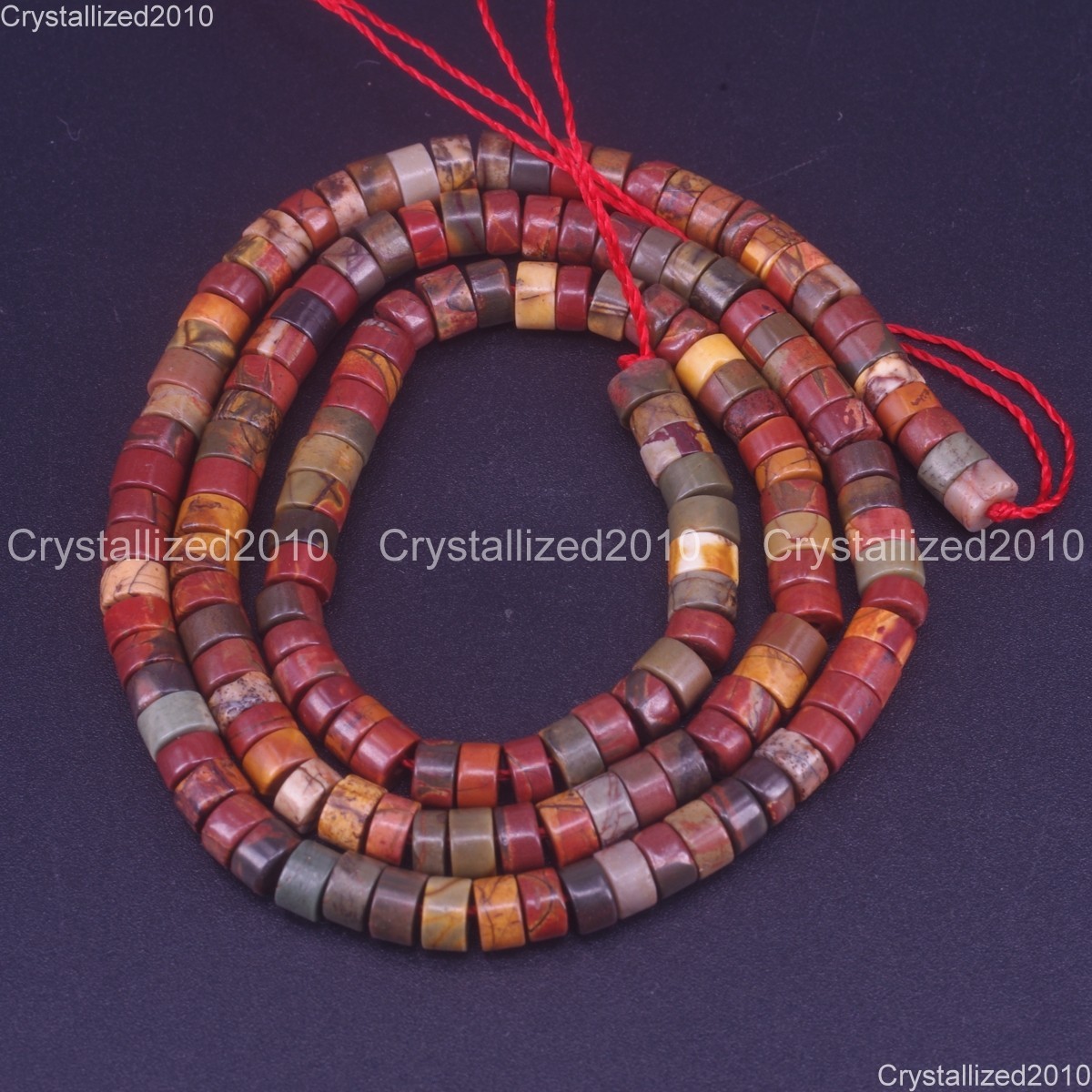 Natural Gemstones Heishi Cylinder Disc Spacer Beads Jewelry Making 2x4mm 15.5″