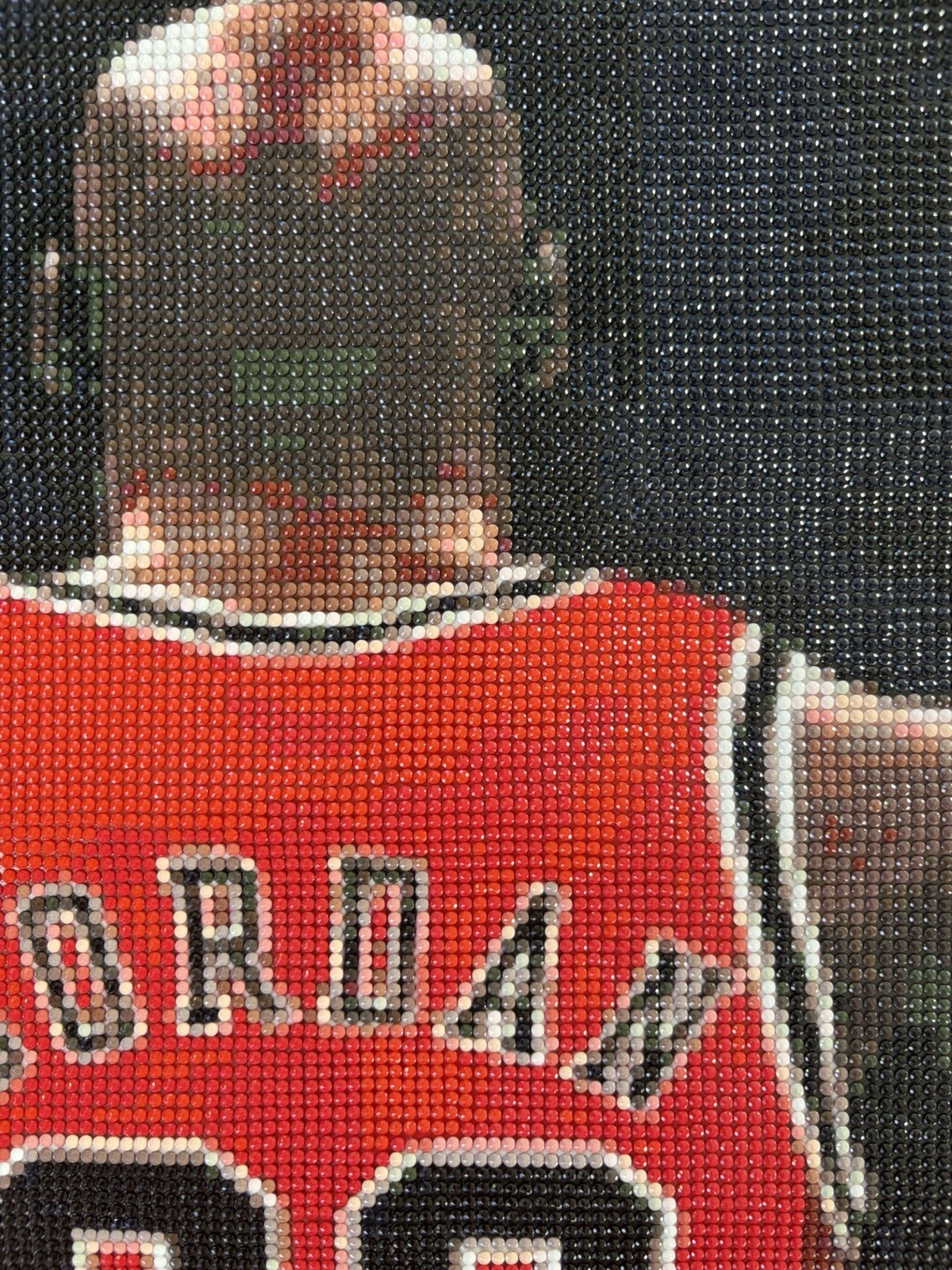 Completed Michael Jordan #23 Chicago Bulls Diamond Art Painting 12” x 15.75”